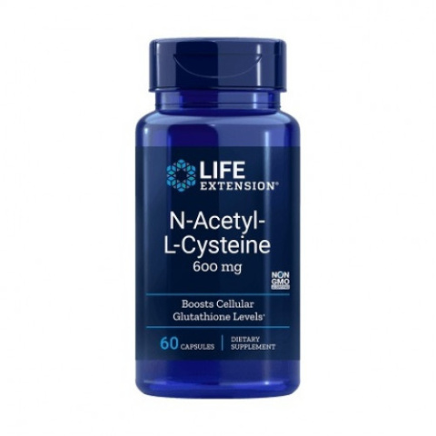 Life Extension - N-Acetyl-L-Cysteine, 600mg - 60 kapsułek