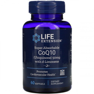 Life Extension - Super Absorbable CoQ10 with d-Limonene, 50 mg - 60 kapsułek