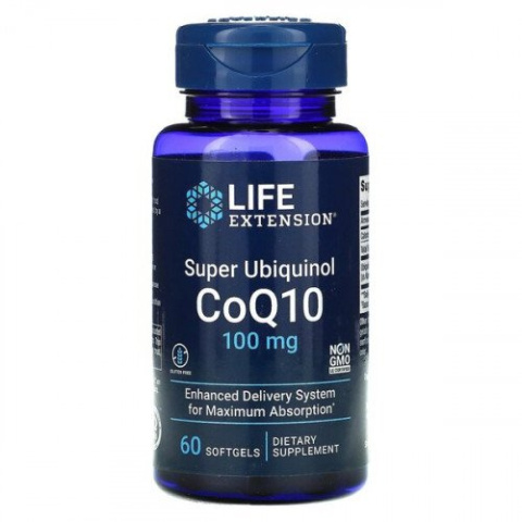 Life Extension - Super Ubiquinol CoQ10, 100mg - 60 kapsułek