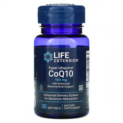 Life Extension - Super Ubiquinol CoQ10 with Enhanced Mitochondrial Support - 100mg - 30 kapsułek