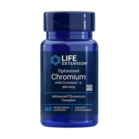 Life Extension -Optimized Chromium with Crominex 3+ - 60 kapsułek wegetariańskich