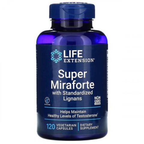 Life Extension - Super Miraforte with Standardized Lignans - 120 kapsułek wegetariańskich