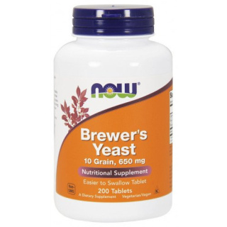 NOW Foods - Brewer's Yeast (Drożdże piwne) - 200 tabletek