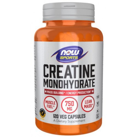 NOW Foods - Creatine Monohydrate - 120 kapsułek NOW Foods - Creatine Monohydrate - 120 kapsułek