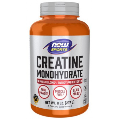NOW Foods - Creatine Monohydrate - 227 g (proszek) NOW Foods - Creatine Monohydrate - 227 g (proszek)