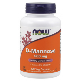 NOW Foods - D-Mannose - 500mg - 120 kapsułek