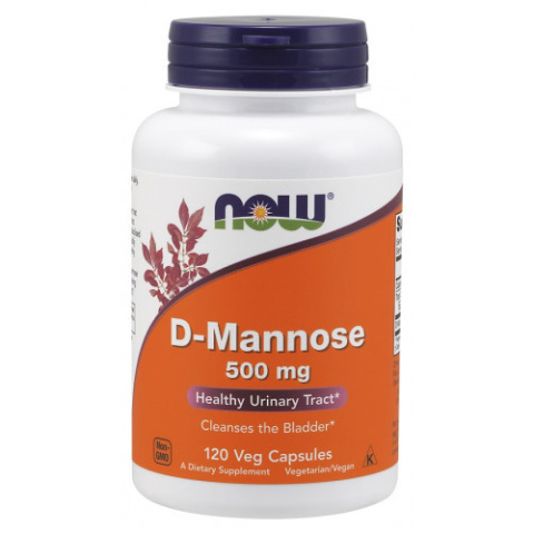 NOW Foods - D-Mannose - 500mg - 120 kapsułek NOW Foods - D-Mannose - 500mg - 120 kapsułek