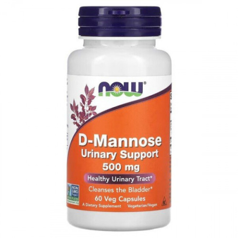 NOW Foods - D-Mannose - 500mg - 60 kapsułek NOW Foods - D-Mannose - 500mg - 60 kapsułek