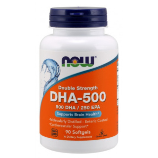 NOW Foods - DHA-500 - 500 DHA / 250 EPA - 90 softgels
