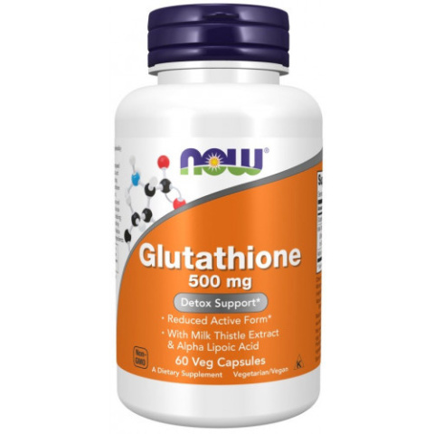 NOW Foods - Glutathione with Milk Thistle Extract & Alpha Lipoic Acid - 500mg - 60 vcaps NOW Foods - Glutathione with Milk Thistle Extract & Alpha Lipoic Acid - 500mg - 60 vcaps