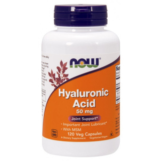NOW Foods - Hyaluronic Acid with MSM - 50mg - 120 vcaps
