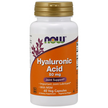 NOW Foods - Hyaluronic Acid with MSM - 50mg - 60 vcaps