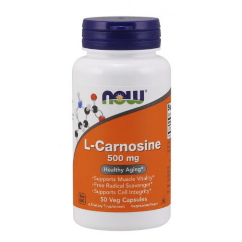 NOW Foods - L-Carnosine - 500mg - 50 vcaps NOW Foods - L-Carnosine - 500mg - 50 vcaps