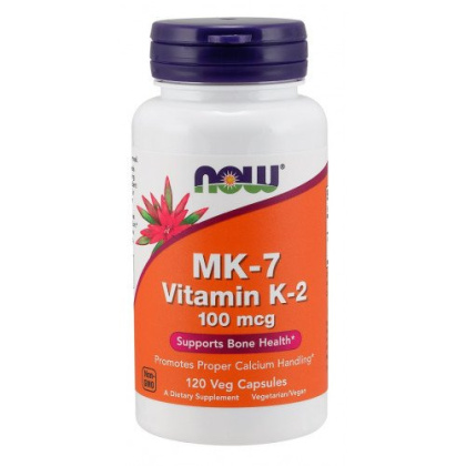 NOW Foods - MK-7 Vitamin K-2 - 100mcg - 120 vcaps
