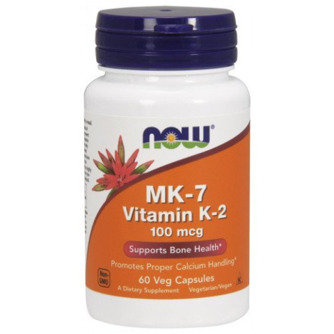 NOW Foods - MK-7 Vitamin K-2 - 100mcg - 60 vcaps NOW Foods - MK-7 Vitamin K-2 - 100mcg - 60 vcaps