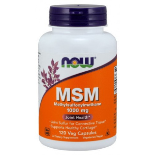 NOW Foods - MSM Methylsulphonylmethane - 1000mg - 120 vcaps