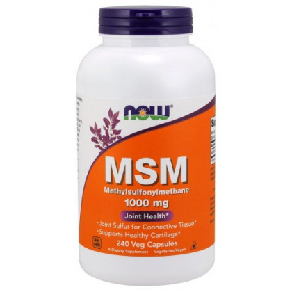 NOW Foods - MSM Methylsulphonylmethane - 1000mg - 240 vcaps