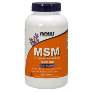NOW Foods - MSM Methylsulphonylmethane - 1500mg - 200 tablets