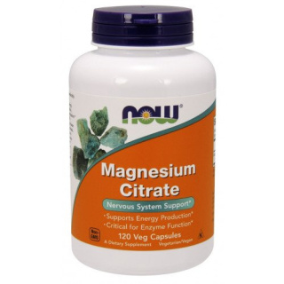 NOW Foods - Magnesium Citrate - 400mg - 120 vcaps
