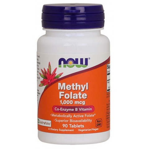 NOW Foods - Methyl Folate - 1000mcg - 90 tablets NOW Foods - Methyl Folate - 1000mcg - 90 tablets