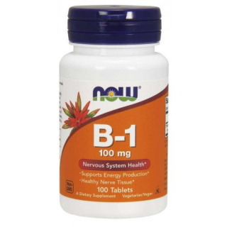 NOW Foods - Vitamin B-1 Thiamine, 100mg - 100 tabletek