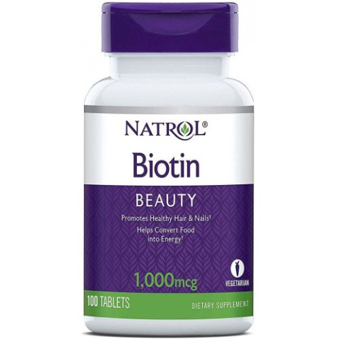 Natrol - Biotin - 10000 mcg - 100 tabletek Natrol - Biotin - 10000 mcg - 100 tabletek
