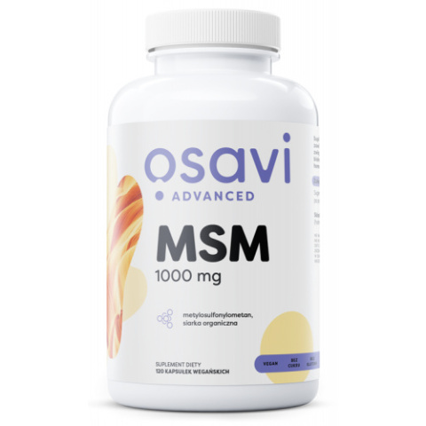 Osavi - MSM 1000mg - 120 kapsułek wegańskich