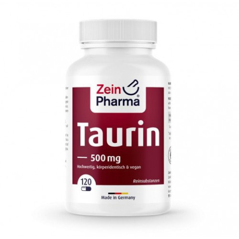 Zein Pharma - Taurine, 500mg - 120 vcaps