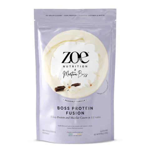 Zoe Nutrition Boss Protein Fusion, Heavenly Vanilla - gęsta waniliowa odżywka proteinowa 90kcal & 19g białka