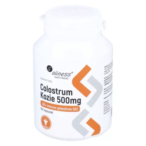 Aliness - Colostrum Kozie 500 mg – 100 kapsułek