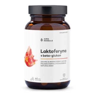 Aura Herbals - Laktoferyna + beta-glukan 60 kaps.