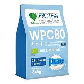 BeOrganic – BIO Białko WPC 80 bez smaku 345 g