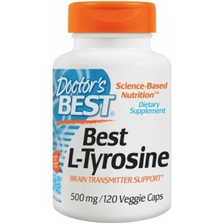 Doctor's Best - L-Tyrosine 500mg - 120 kapsułek wegetariańskich