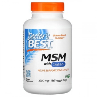 Doctors Best - MSM with OptiMSM Vegan Powder 1000mg - 180 tabletek