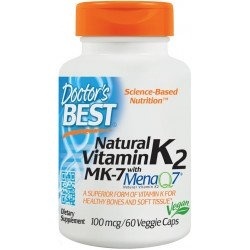 Doctor's Best - Natural Vitamin K2 MK-7 z MenaQ7® 100 µg 60 kapsułek
