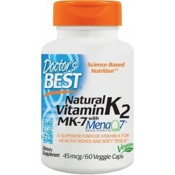 Doctor's Best - Natural Vitamin K2 MK-7 z MenaQ7® 45 µg 60 kapsułek