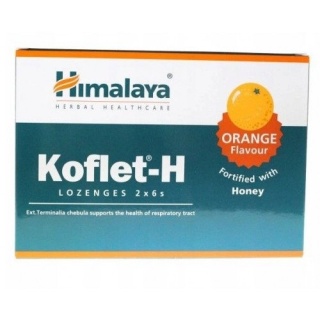 Himalaya – Koflet-H (Orange) – 12 pastylek do ssania