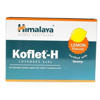 Himalaya – Koflet-H (Lemon) – 12 pastylek do ssania