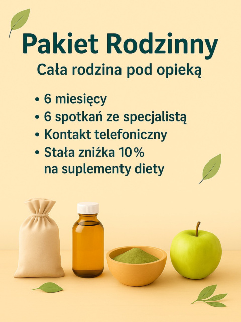 Holistyczne podejście do zdrowia Pakiet Rodzinny 6 miesięczny Holistyczne podejście do zdrowia Pakiet Rodzinny 6 miesięczny