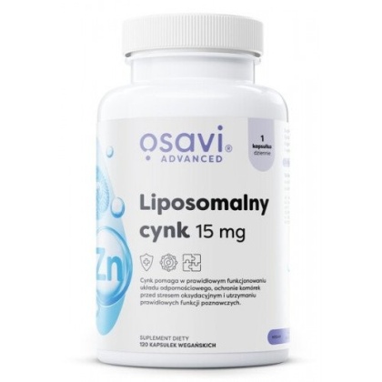 Osavi - Liposomalny cynk - 15 mg - 120 kapsułek wegańskich