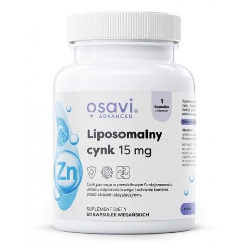 Osavi - Liposomalny cynk - 15 mg - 60 kapsułek wegańskich