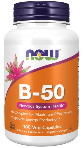 NOW Foods - B-Complex B-50 - 100 kapsułek wegetariańskich