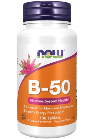 NOW Foods - B-Complex B-50 - 100 tabletek