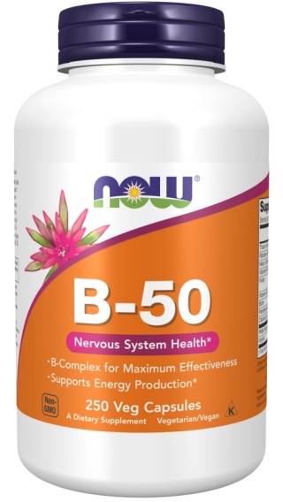 NOW Foods - B-Complex B-50 - 250 kapsułek wegetariańskich