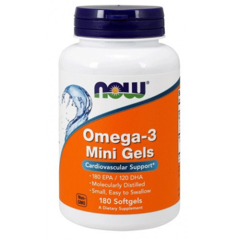 NOW Foods - Omega-3 Mini Gels - 180 softgels NOW Foods - Omega-3 Mini Gels - 180 softgels