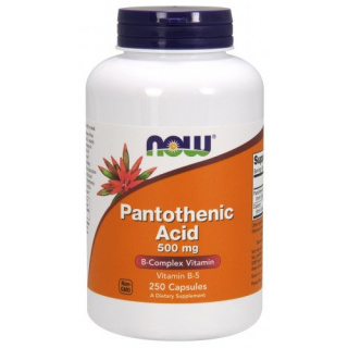 NOW Foods - Pantothenic Acid - 500mg - 250 caps