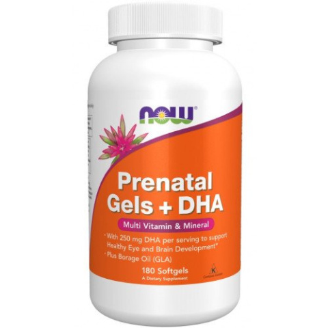NOW Foods - Prenatal Gels + DHA - 180 softgels