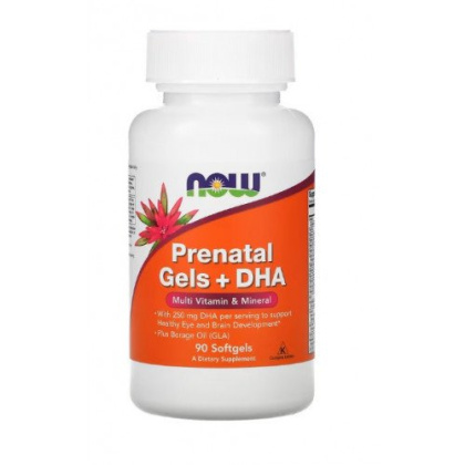 NOW Foods - Prenatal Gels + DHA - 90 softgels
