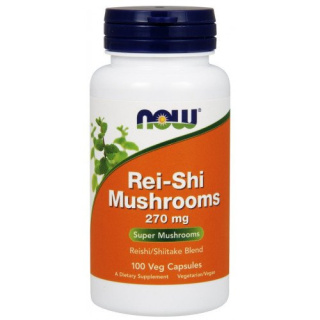 NOW Foods - Rei-Shi Mushrooms - 270mg - 100 vcaps