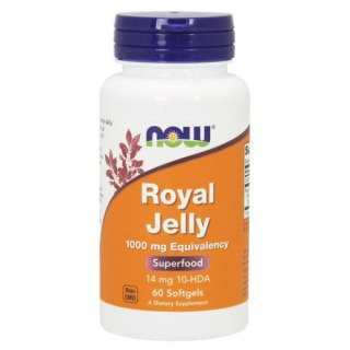 NOW Foods - Royal Jelly - 1000mg Equivalency - 60 softgels